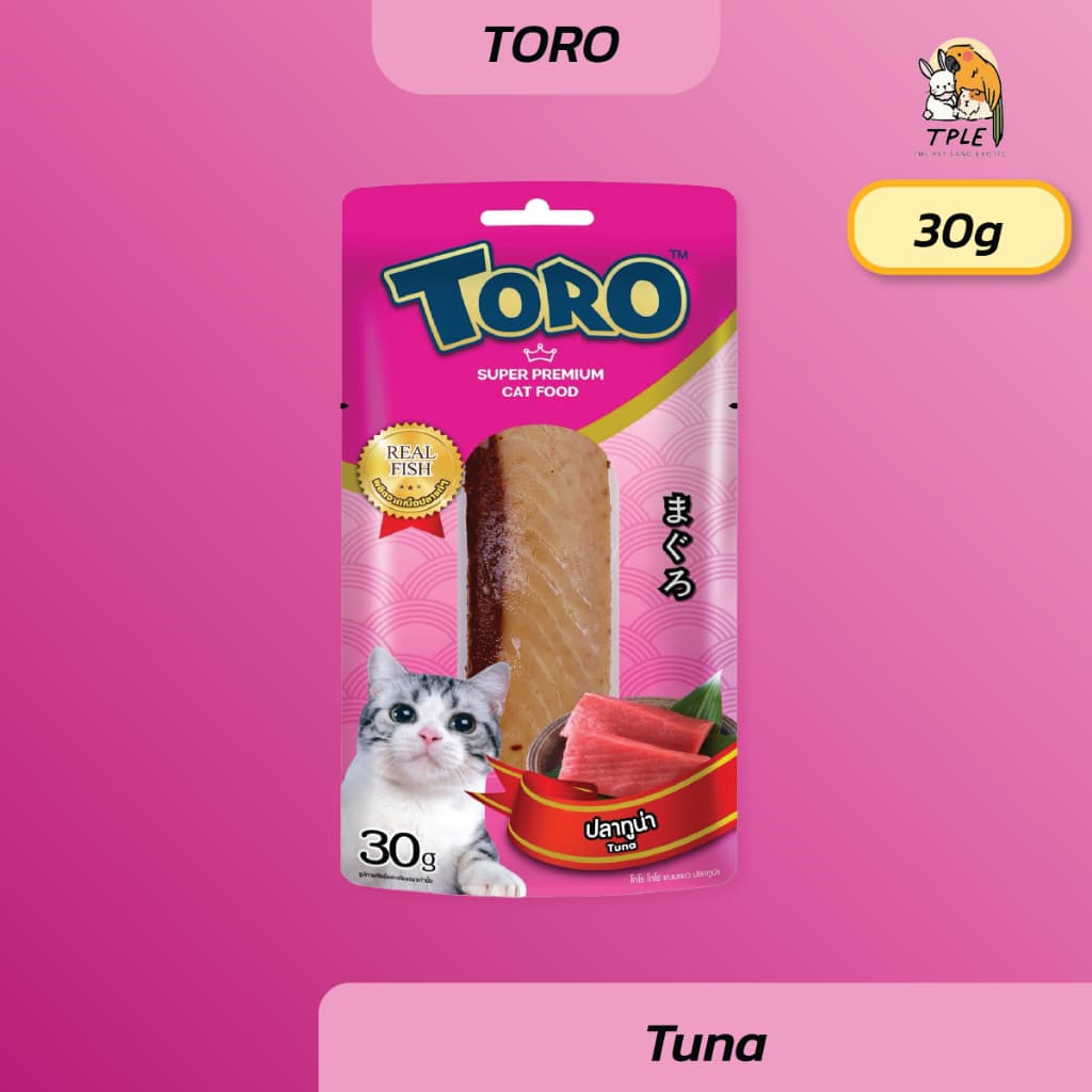 Toro Toro โทโร โทโร่ ขนมแมวปลาชิ้น ไก่ชิ้น ขนาด 30g / 1 ชิ้น รูปที่ 2