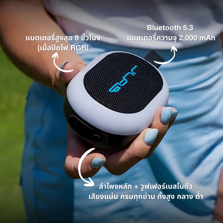 JLab Pop Party ลำโพงพกพา Ultra-portable Bluetooth Speaker รูปที่ 5