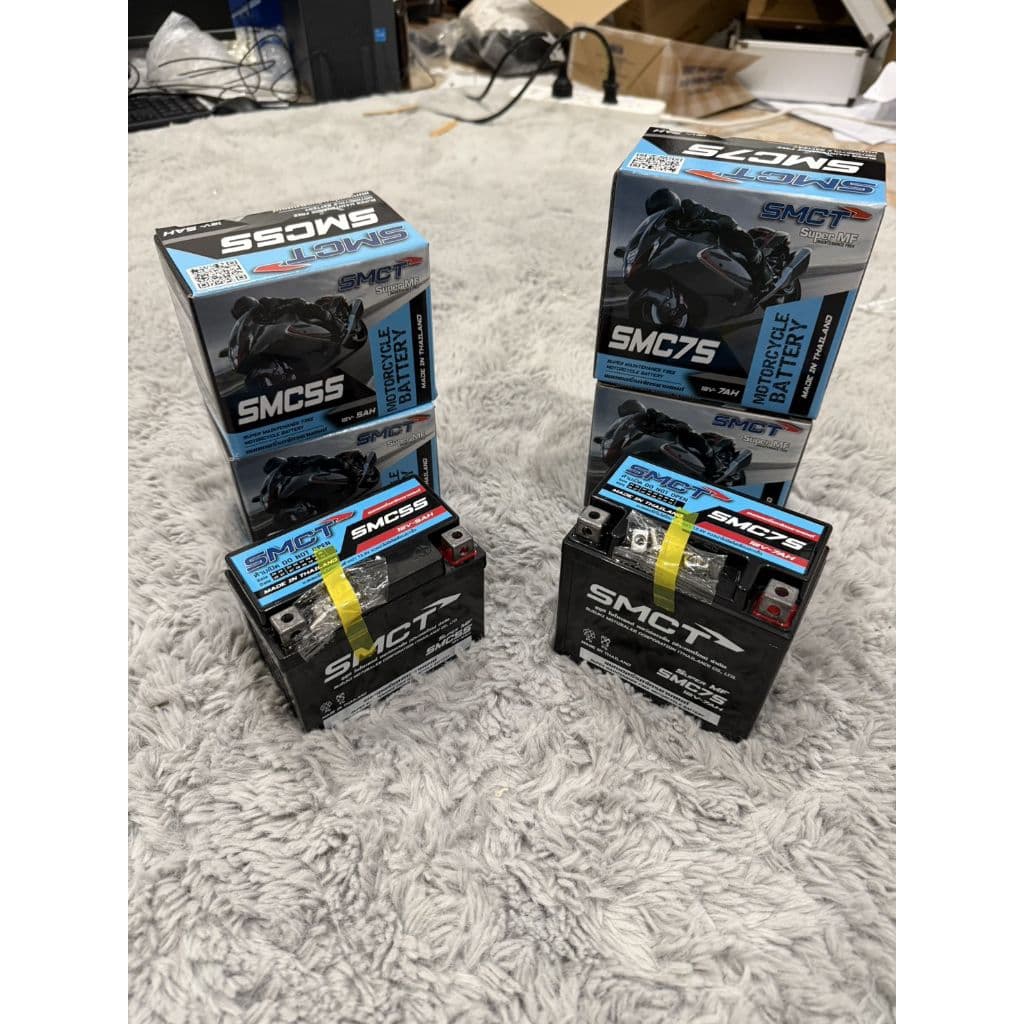 แบตเตอรี่ SMCT 12V-5AH/12V-7AH สำหรับรถจักรยานยนต์ สามารถใส่ได้หลายรุ่น รูปที่ 3
