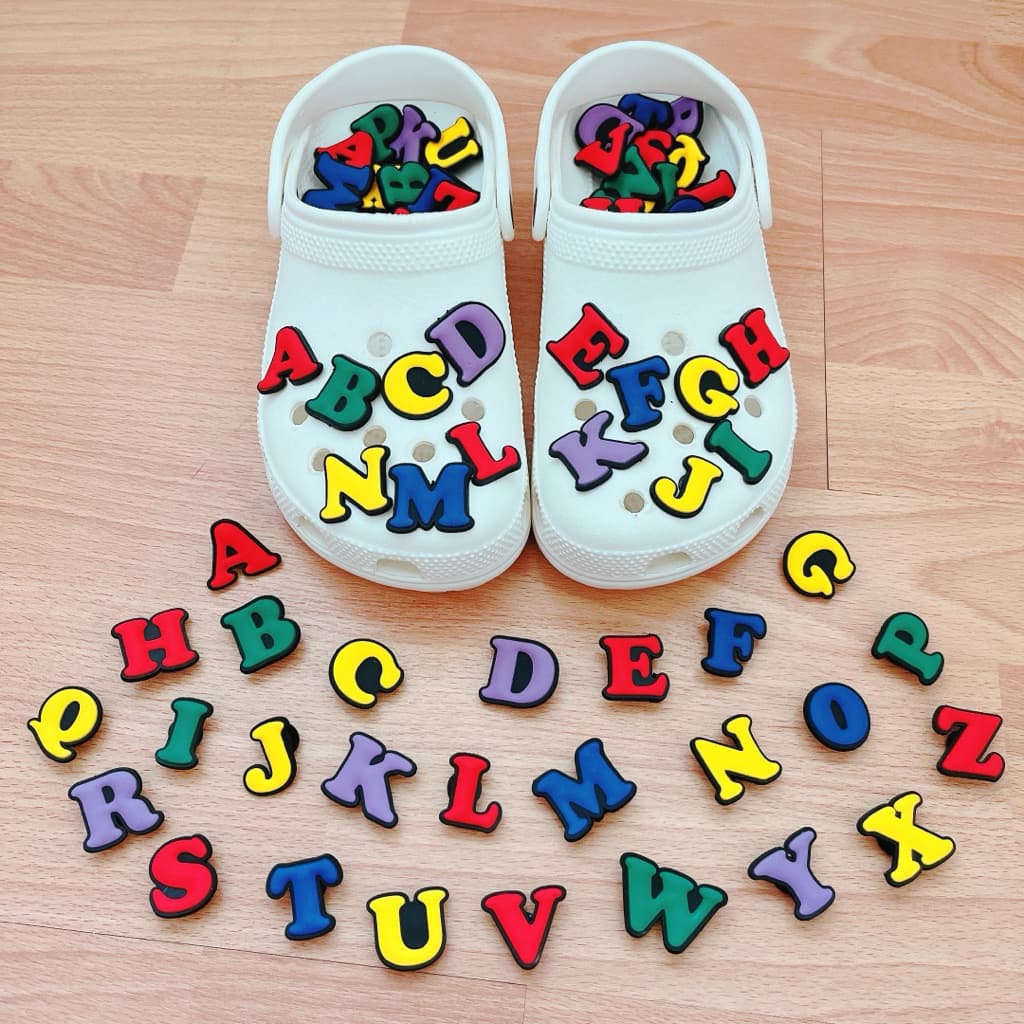 ตัวติดรองเท้ามีรูตัวอักษรA-Z สินค้าส่งจากไทย รูปที่ 2