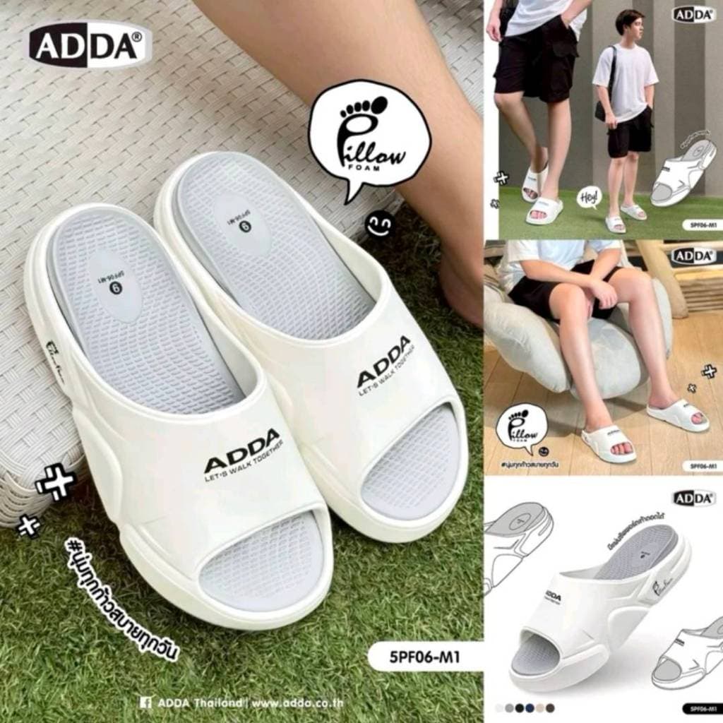 NFshoes ADDA รุ่น 5PF06-M1 Pillow Foam รองเท้าแตะ รองเท้าลำลอง แบบสวม สำหรับผู้ชาย รูปที่ 3