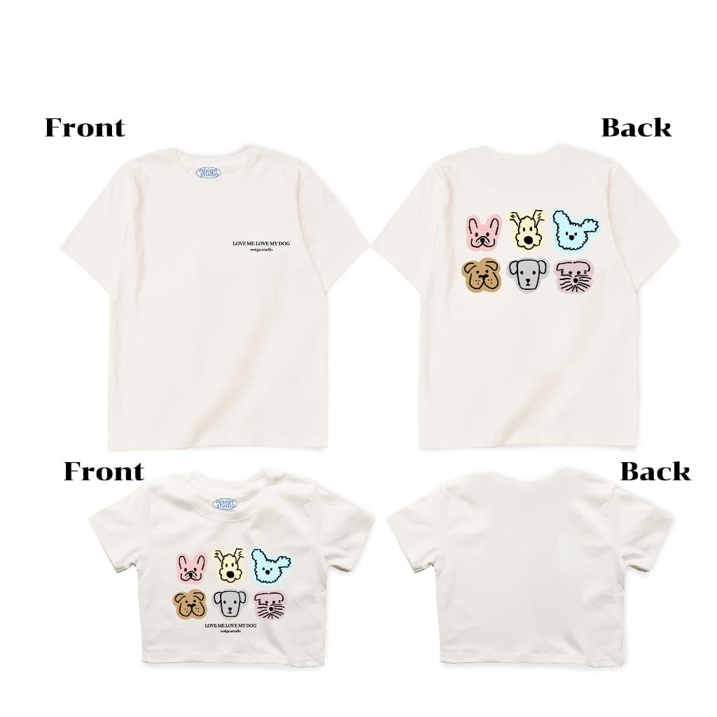 resign.studio - Oversize/Crop ลาย Love me love my dog รูปที่ 1