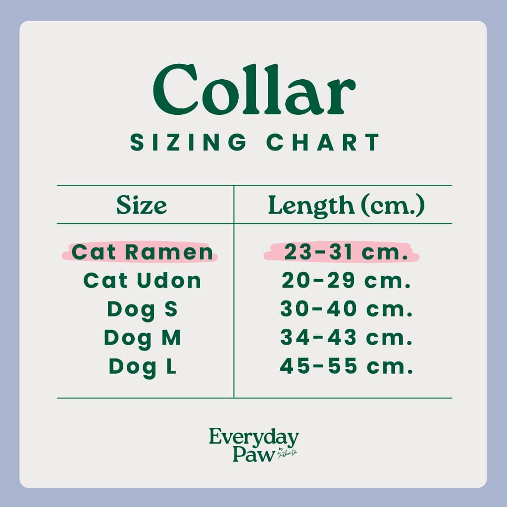 ปลอกคอแมวนิรภัย รุ่น Cat Ramen Collar แบรนด์​ Everyday Paws by TA.THA.TA รูปที่ 5