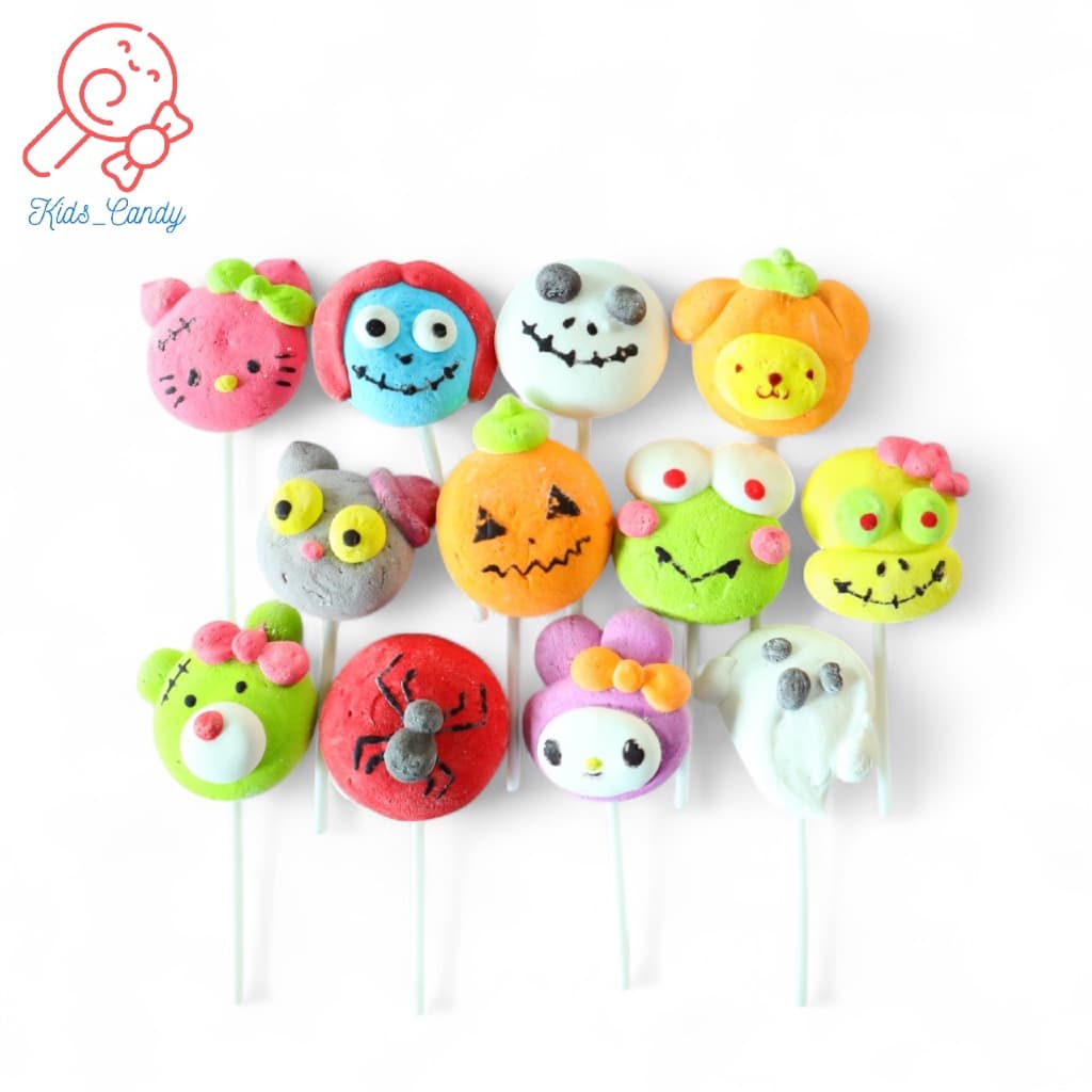 ขนมมาร์ชเมลโลว์เสียบไม้ Halloween คละลาย รูปที่ 2