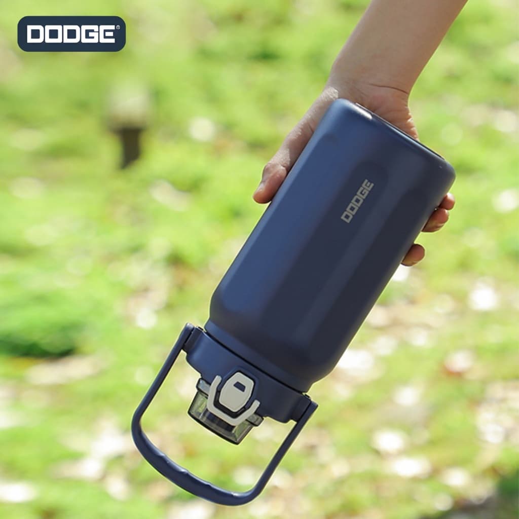 DODGE กระบอกน้ำทรงตรงพร้อมหูหิ้ว ไม่รั่วซึม เก็บอุณหภูมิได้ยาวนานทั้งร้อนและเย็น SUS316 สะดวกในการพกพาและดูมีสไตล์ รูปที่ 3