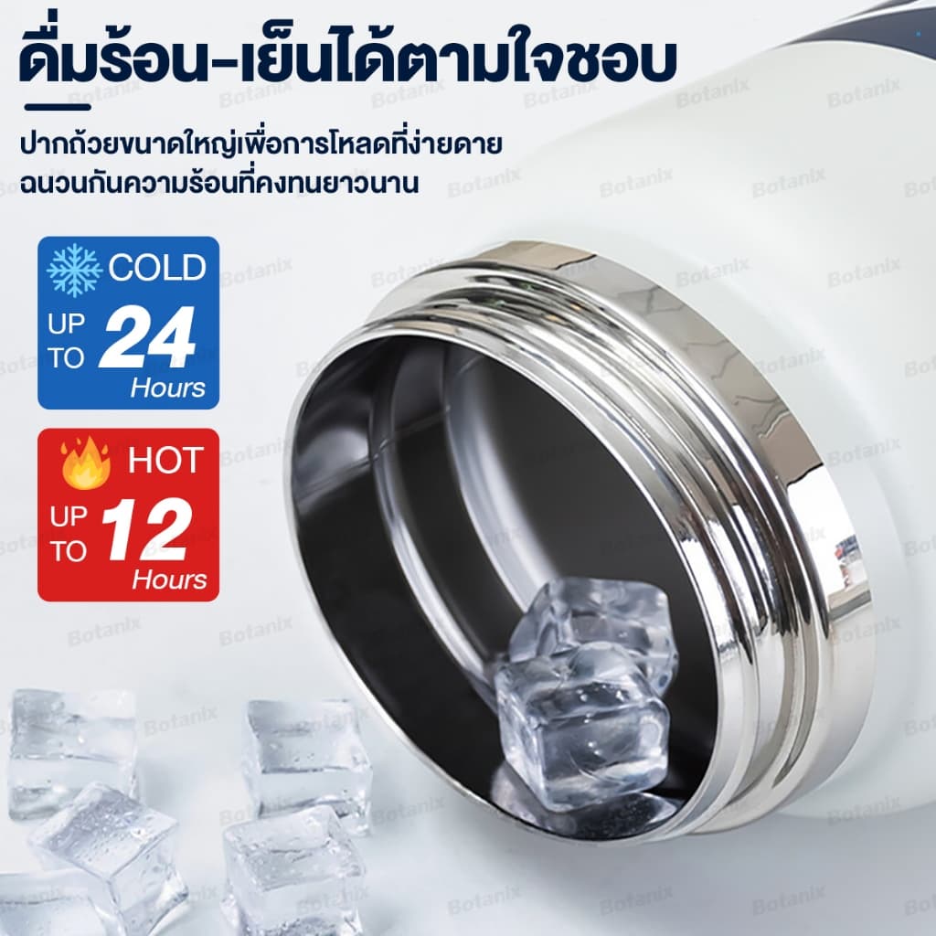 กระติกน้ำ เก็บอุณหภูมิ แสตนเลส เกรด SUS304 ขนาด 1500ML-2000ML-2500ML ฝาใหม่2หัว ดูด+ดื่ม พกพาสดวก รูปที่ 6