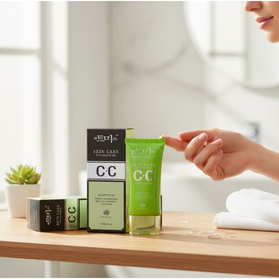 CC Cream Skin Care to be a beautiful girl สีเขียว และ สีชมพู 40 ml. รูปที่ 2