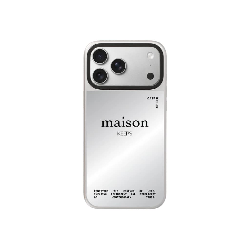 CaseClub เคสไอโฟน เคสกระจก ลาย maison KEEPS The Fundamental maison KEEPS The Fundamental สำหรับ i17 Pro Max/i17 Pro รูปที่ 5