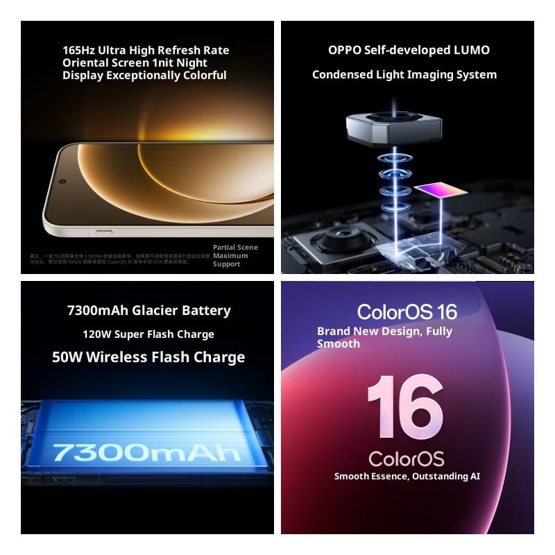 Rom Global OnePlus 15 CPH2747 ออกซิเจน 16.0 Snapdragon 8 Elite Gen 5 6.78" 7300mAh 120W รูปที่ 3