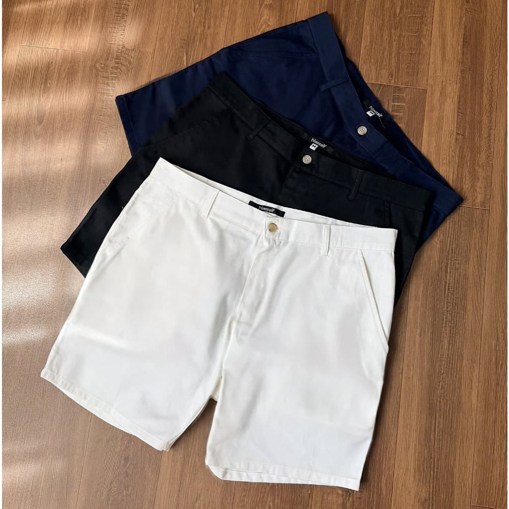HIMSELF Chino Shorts กางเกงขาสั้นชิโน่ ทรงกระบอกเล็ก ความยาว 16 นิ้ว ใส่สบาย ทรงสวย รูปที่ 5