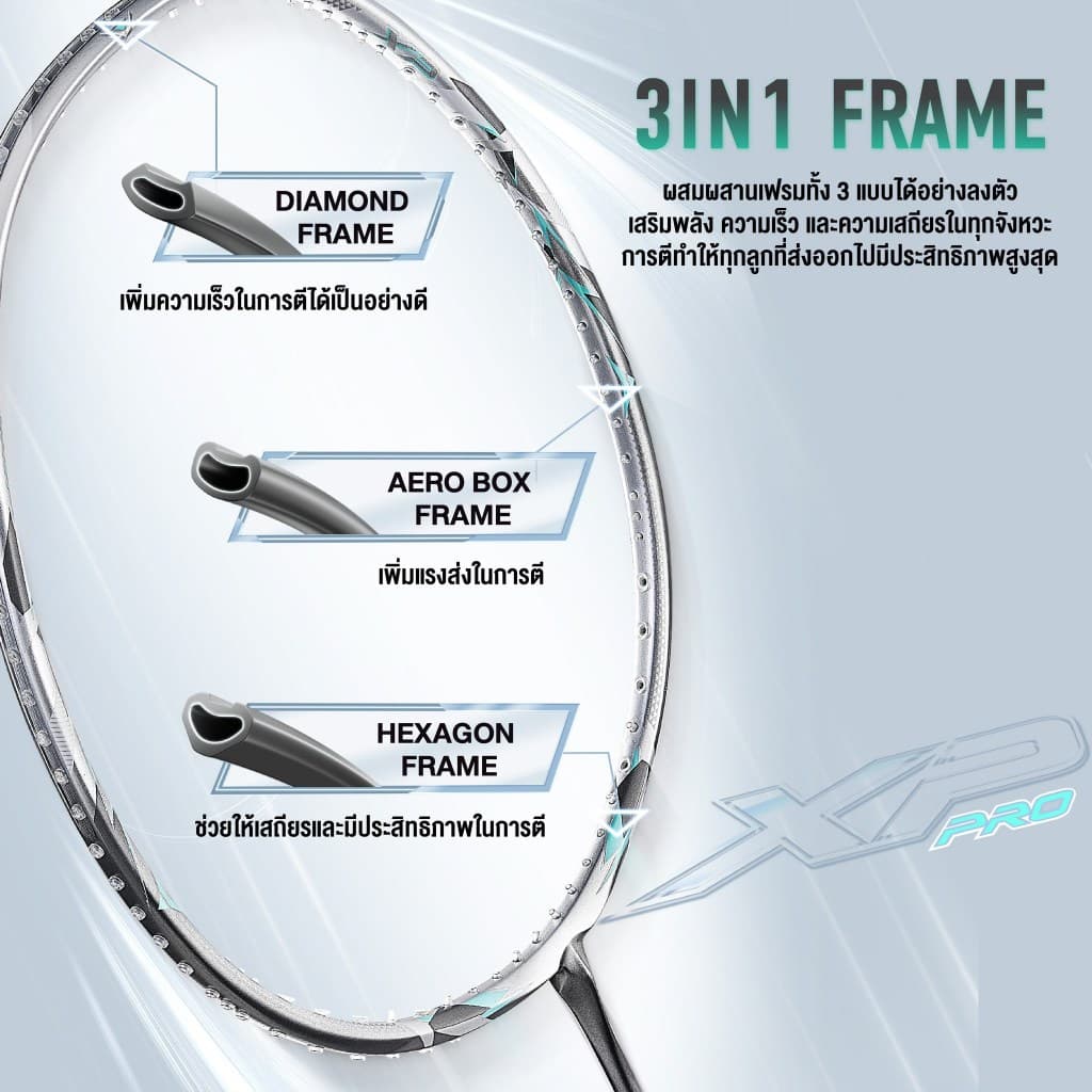 VS ไม้แบดมินตัน รุ่น 𝗞𝗥𝗜𝗦𝗦 𝗦𝗪𝗢𝗥𝗗 𝗫𝗣 𝗣𝗥𝗢 ตัวท๊อปรุ่นใหม่ล่าสุดแถม เอ็น VS + กริป ซอง ประกัน รูปที่ 4