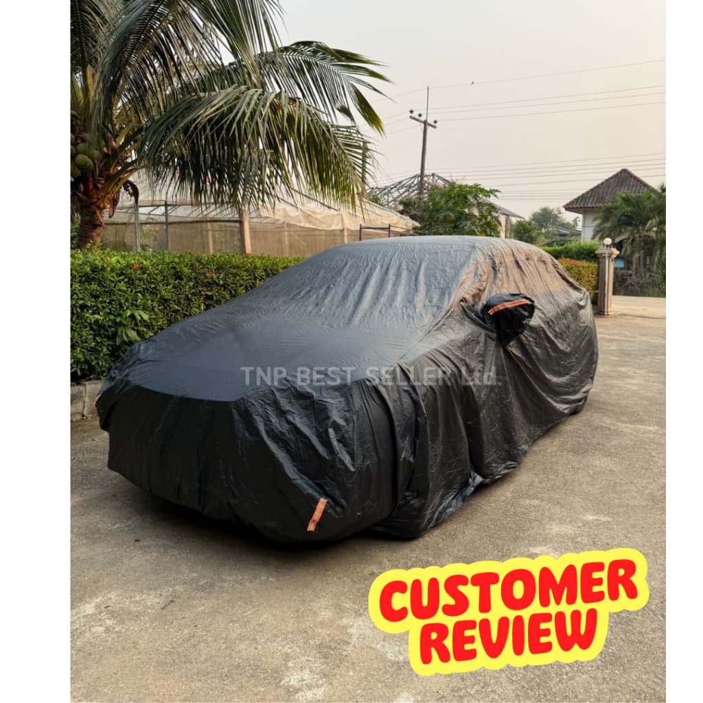 ผ้าคลุมรถToyota Vios ผ้าหนาทนทาน มียางรัด4มุมกันปลิว สีไม่หลุดลอกติดรถ ผุ้ผลิตไทย รูปที่ 4