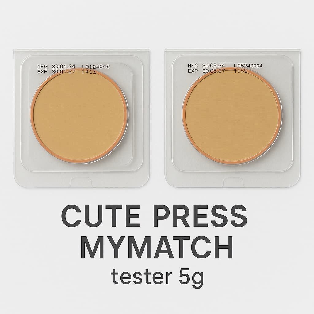 CUTE PRESS แป้งผสมรองพื้น MY MATCH FOUNDATION POWDER SPF 35 PA+++ ขนาดทดลอง 5g รูปที่ 1