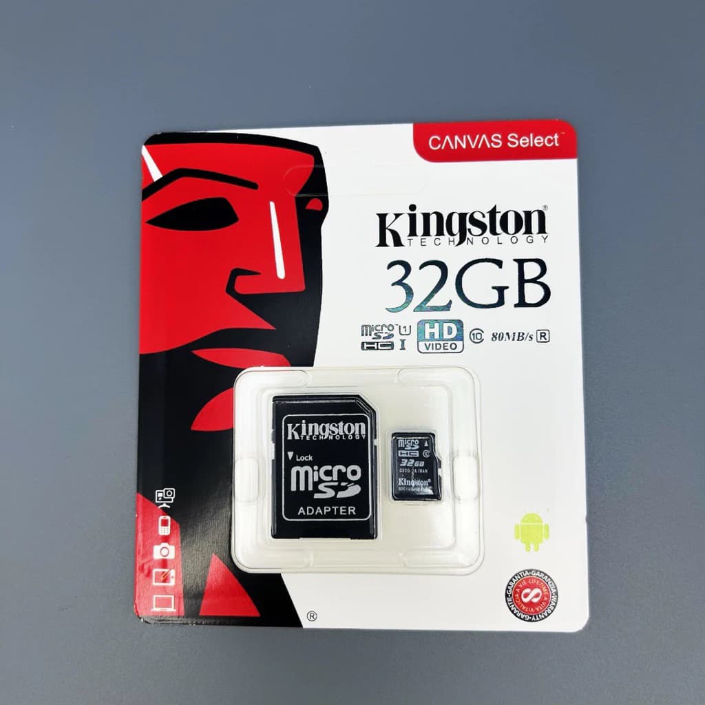 ]]] Kingston 32GB Class 10 Micro SD SDHC คิงส์ตัน เมมโมรี่การ์ด 32 GB รูปที่ 1