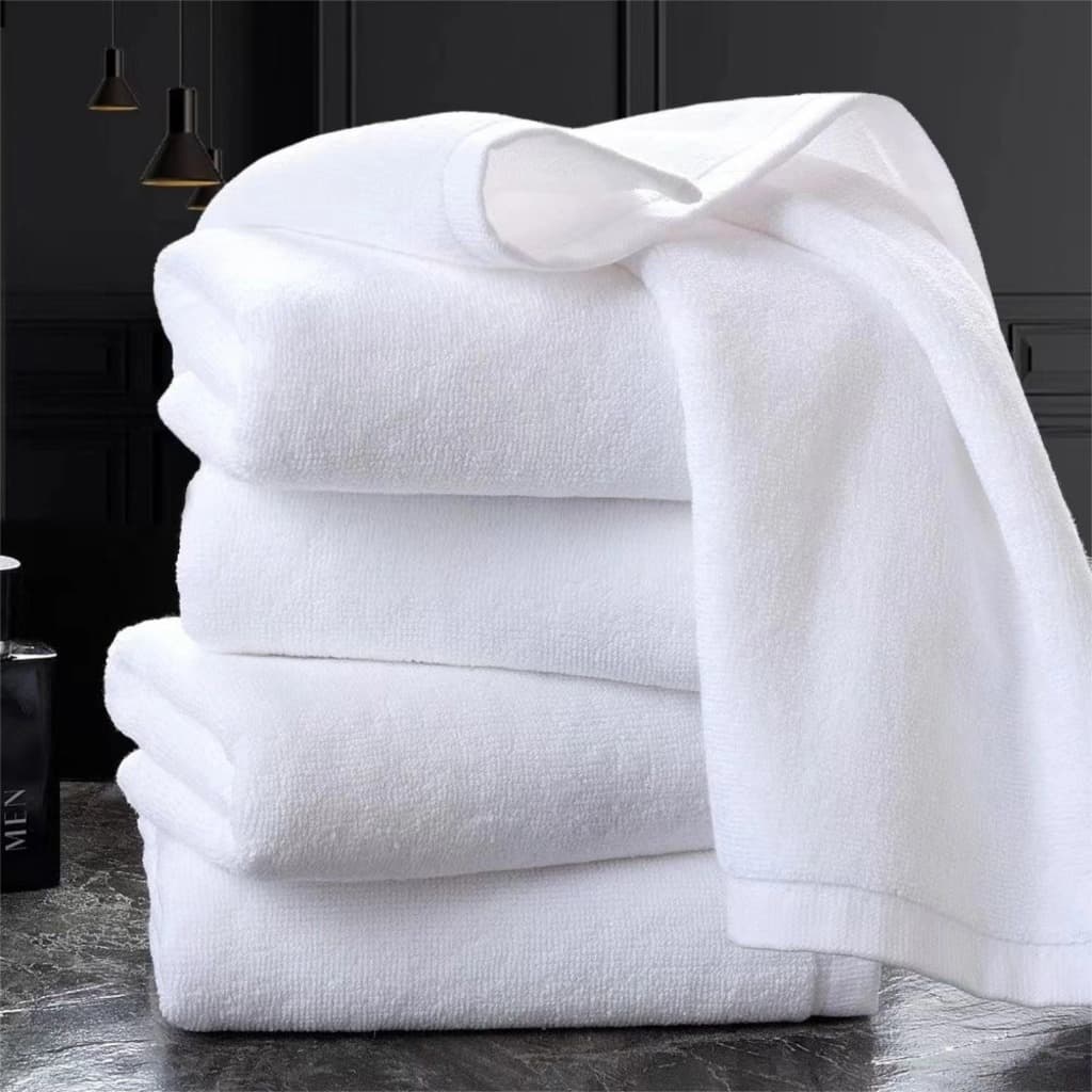 ผ้าเช็ดตัว ผ้าขนหนู เกรดโรงแรม COTTON 100% ขนคู่ 15 ปอนด์ ขนาด 70*140 นิ้ว 400 กรัม ผ้าขนหนู / ผ้าเช็ดตัวผืนใหญ่. รูปที่ 2