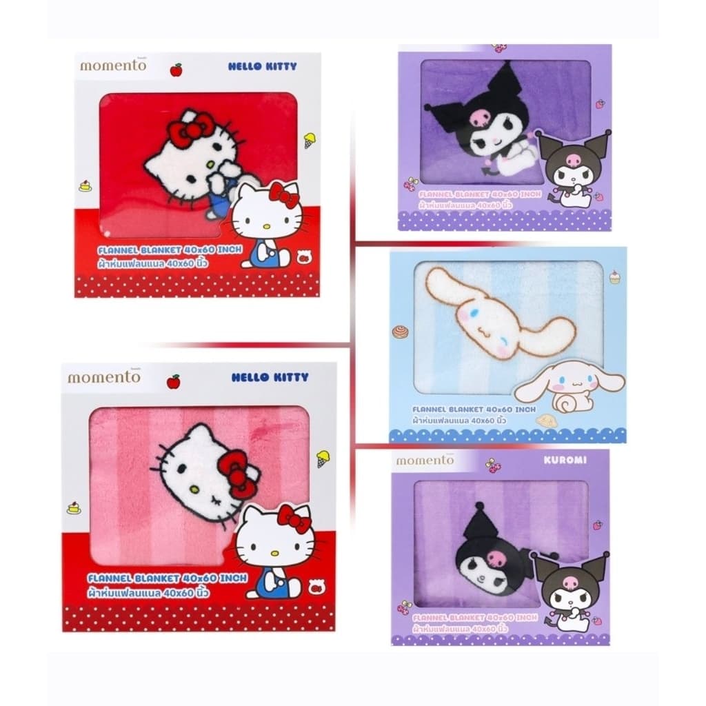งานLotus ผ้าห่มแฟลนเนล Sanrio 40×60 นิ้ว ลิขสิทธิ์แท้ รูปที่ 1