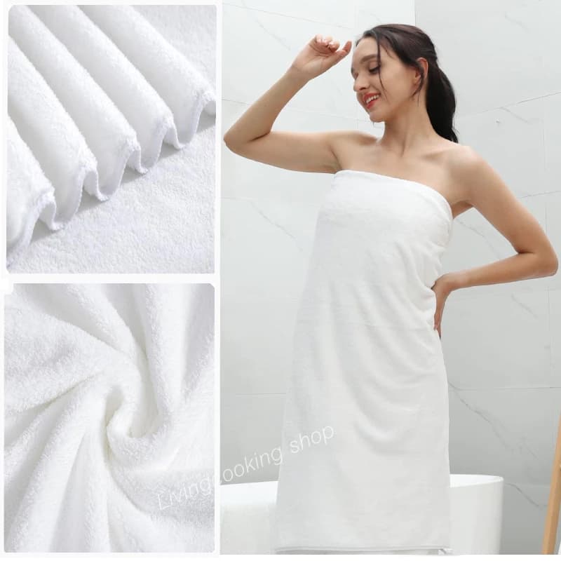Cotton 100% ผ้าเช็ดตัว เกรดโรงแรม ผ้าขนหนู ขนาดใหญ่พิเศษ ขนาด 70*140 ขนาดใหญ่พิเศษ วัสดุหนาและนุ่ม ราคาส่ง รูปที่ 6
