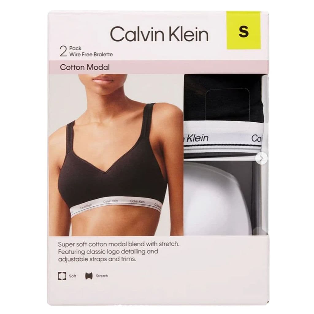 Calvin Klein Bra ไร้โครง 1แพ็ค มี 2 ชิ้น จาก อเมริกา รูปที่ 1