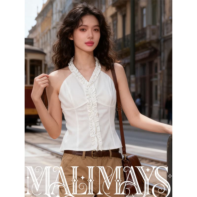 MALIMAYS Dearie Top เสื้อครอปคล้องคอ รูปที่ 8