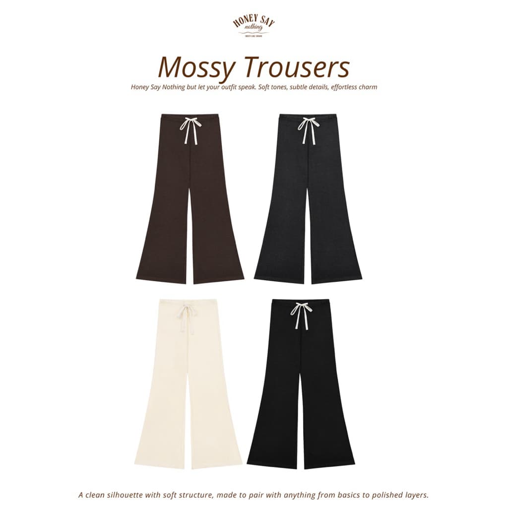 MALISTA - Mossy Trousers กางเกงขาม้า รูปที่ 1