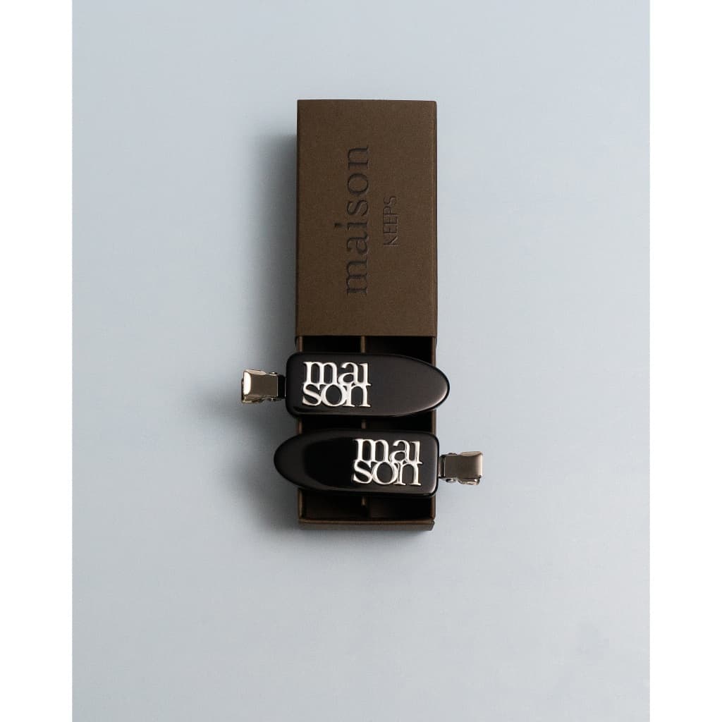maison KEEPS | Set of Backstage Dual Logo Hair Clip | กิ๊บติดผม รูปที่ 5