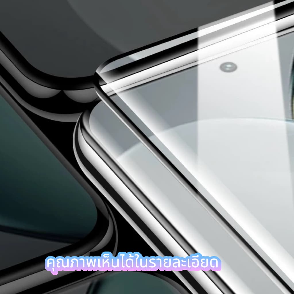 ฟิล์ม จอโค้ง 5D For Samsung S26 S26Plus S26U S25 Ultra S23 Ultra S24 Ultra S22 Ultra Note20 Ultra ขอบดำเต็มจอสแกนนิ้วได้ รูปที่ 5