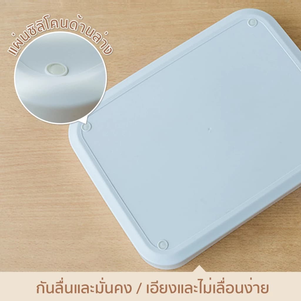 ถาดวางแก้ว ถาดอเนกประสงค์ มี 4 ขนาด วัสดุพลาสติก pp ที่คว่ำจาน มีตะแกรงรองน้ำ รูปที่ 5