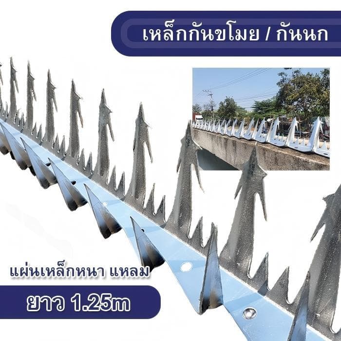 ก้านเหล็ก ยาว 1.25 เมตร กันขโมย กันนก หนาม ประสบความสําเร็จ รูปที่ 1