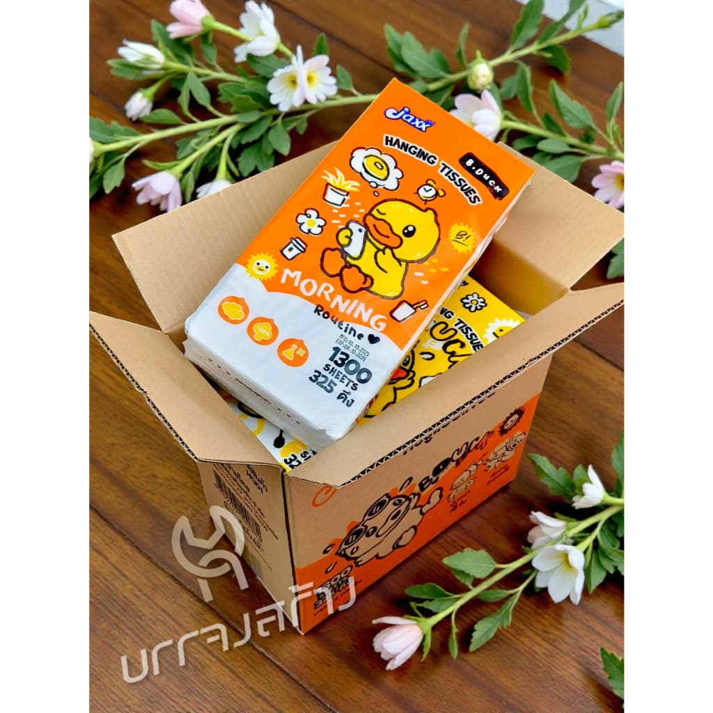 กระดาษทิชชู่ แบบแขวน ฺB.DUCK หนา 4ชั้น 1300แผ่น เกรดGB/T 20808 พรีเมี่ยม แพ็คใหญ่ แบบดึง สัมผัสนุ่ม รูปที่ 5