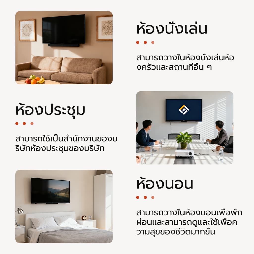 ยอดขายอันดับ1 ขาแขวนทีวี ปรับมุมได้ 15-42/32-55 นิ้ว แบบ ที่แขวนทีวี ขาแขวนยึดทีวี ขายึดทีวี - Adjustable Full Motion รูปที่ 8