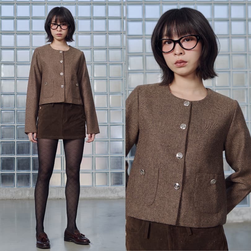 Bemingtop1016 -BMG Tweed-Lookคาร์ดิแกนทรงเบลเซอร์เรียบหรู ที่ใส่แล้วดูเนี้ยบแบบ effortless รูปที่ 7