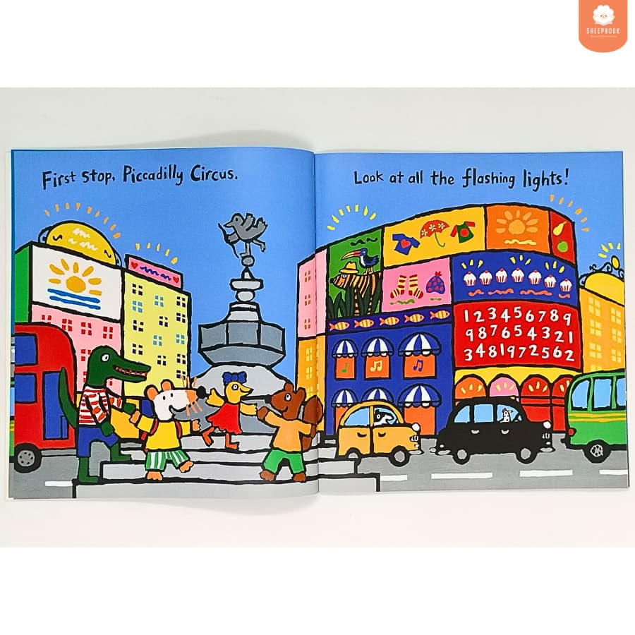 นิทานปกอ่อน Maisy Goes to London สีสันสดใส E4F4 รูปที่ 3