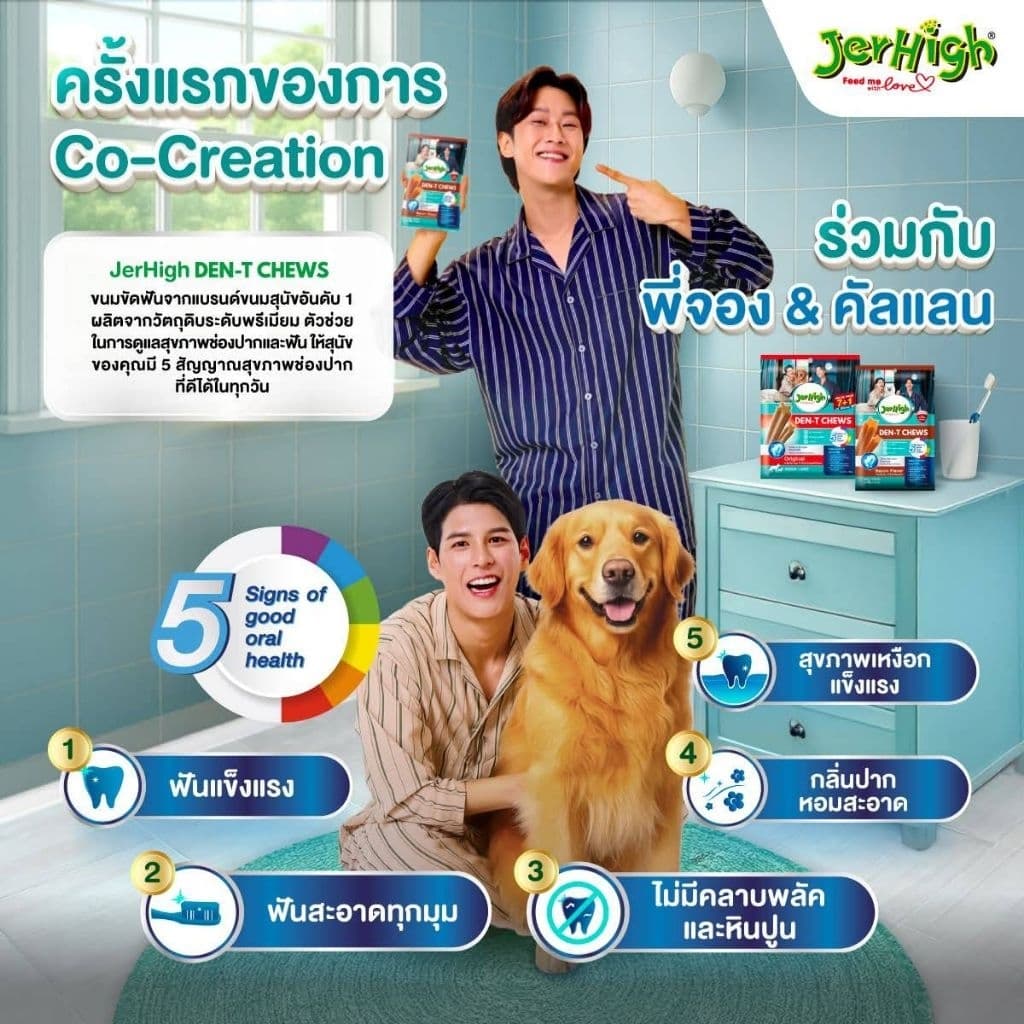 JerHigh Den t Stick เจอร์ไฮเดนทีสติ๊ก พันธุ์เล็ก กลางใหญ่ ขนมขัดฟัน สำหรับน้องหมา รูปที่ 5
