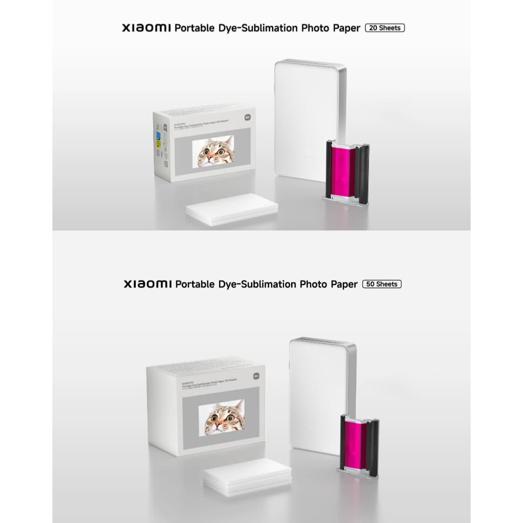 Xiaomi Portable Photo Printer Pro Paper กระดาษพิมพ์ | กระดาษโฟโต้ | 50 แผ่น I 2x3 นิ้ว รูปที่ 4