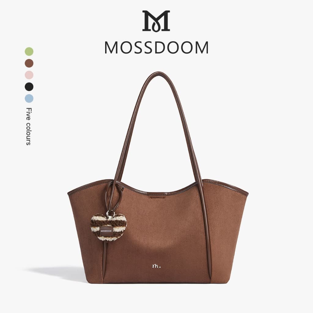 MOSSDOOM Vione Bag กระเป๋าสะพายไหล่ขนาดใหญ่ สำหรับผู้หญิง สีโดปามีน รูปที่ 1