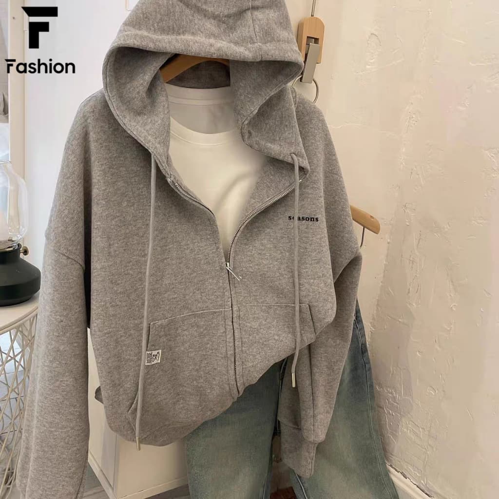 แจ็คเก็ตสปอร์ตมีฮู้ด Unisex กันลม กันหนาวเบาๆ เนื้อผ้าดี ใส่สบาย ถูกแบบที่ไม่ต้องคิด รูปที่ 4