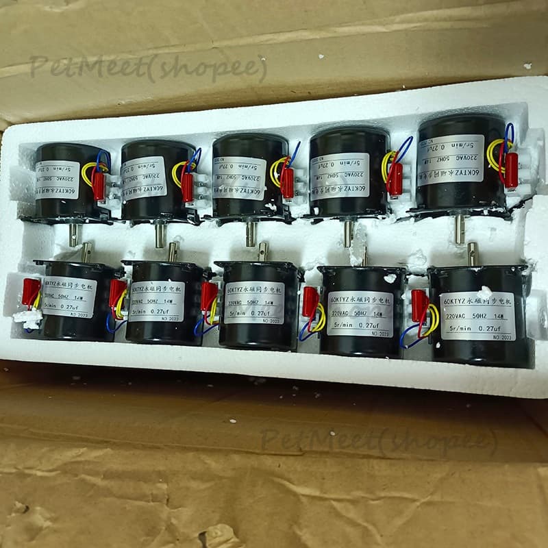 ถูกมอเตอร์60ktyz มอเตอร์แม่เหล็กถาวร 2.5/5/10/15รอบ มอเตอร์ไฟฟ้า 220v มอเตอร์เกียร์ มอเตอร์รอบต่ำ มอเตอร์ซิงโคร รูปที่ 8