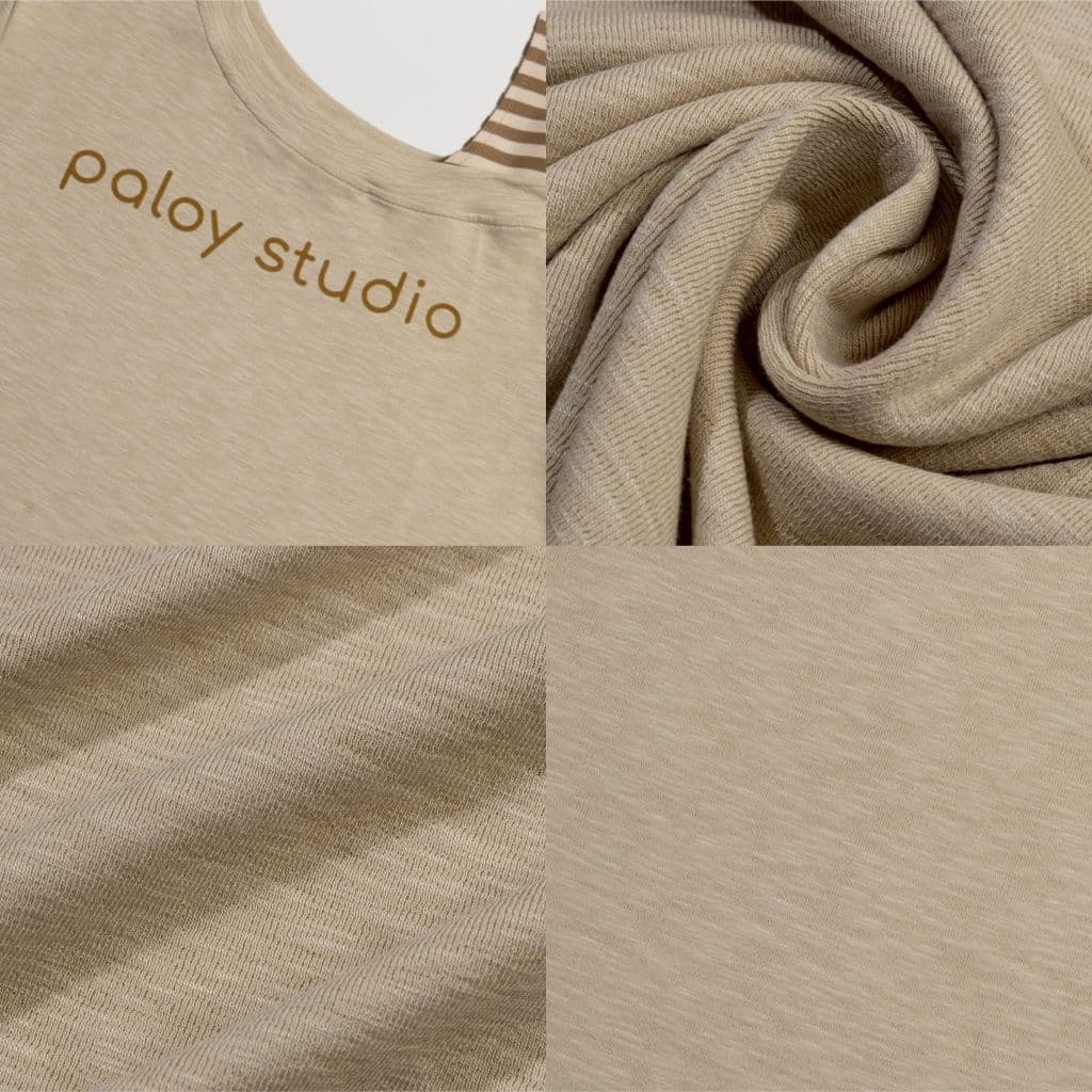 Paloy - PL1892 เสื้อแขนยาวแฟชั่น ปาดไหล่ สกรีน Paloy Studio รูปที่ 2