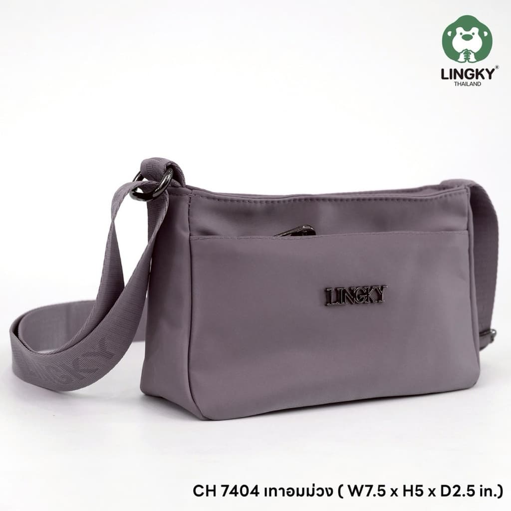 109-CH7404 กระเป๋าสะพาย ผ้าไนล่อน อย่างดี รุ่น CH 7404 ไซส์ 7.5“ มีทั้งหมด 3 ซิป มีให้เลือกด้วยกัน 6 สีค่ะ รูปที่ 6