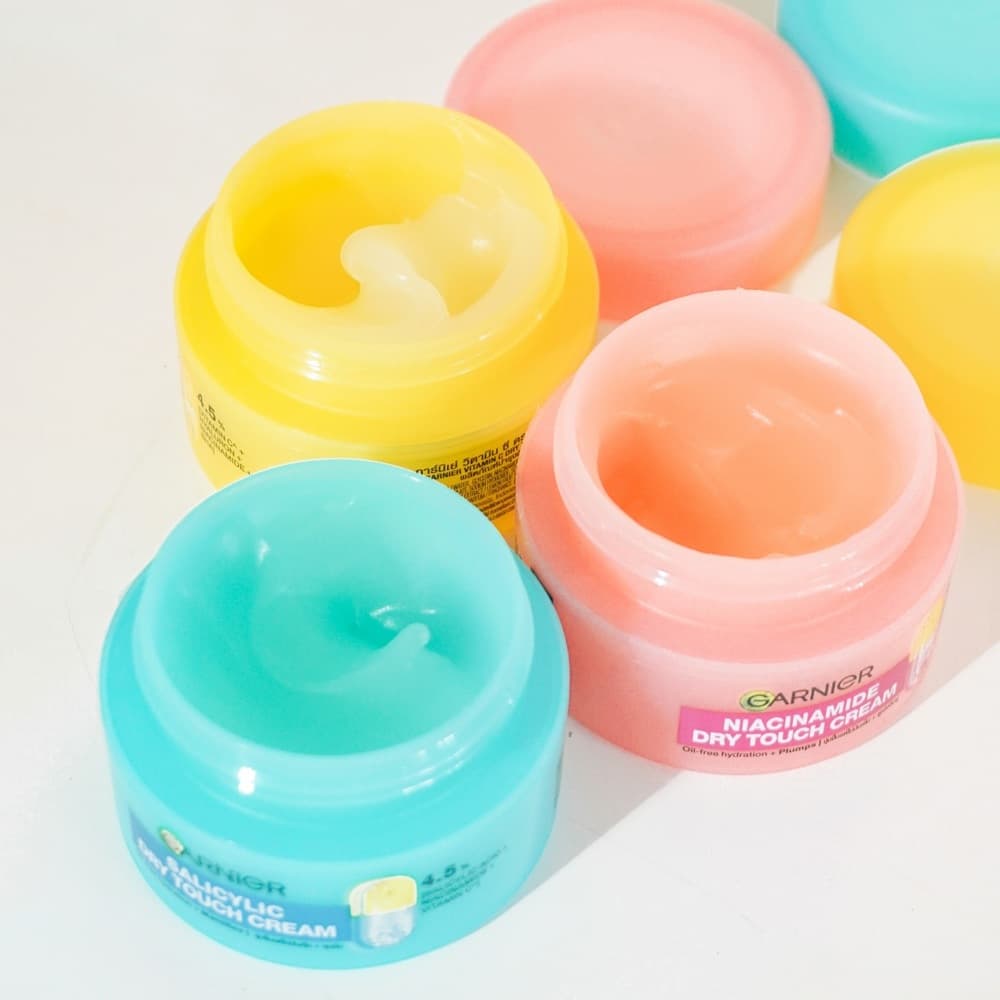 Garnier Mochi Dry Touch Cream ครีมโมจิ บำรุงผิวหน้า เนียนนุ่ม เด้ง ชุ่มชื้น 50 ML. รูปที่ 5