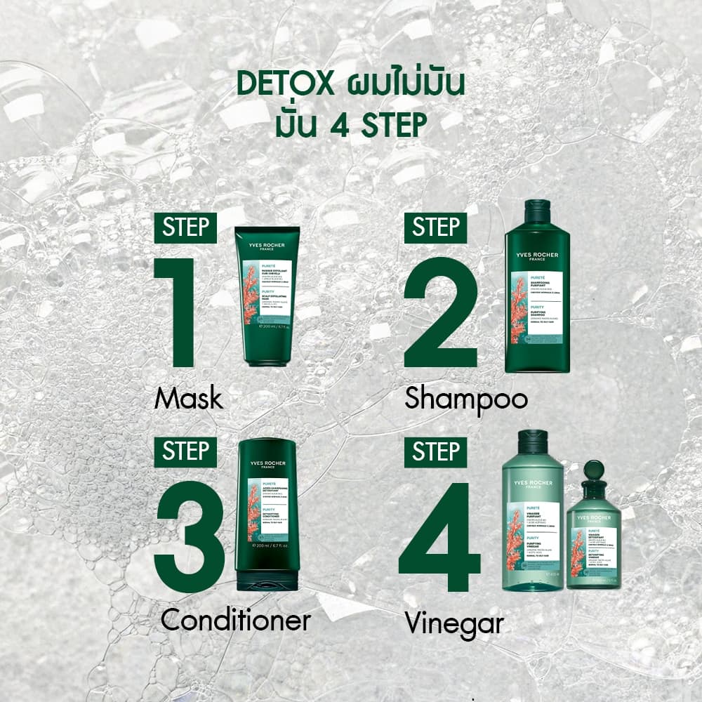 อีฟ โรเช Yves Roche Purity Detoxifying Dry Shampoo 150ml. ดรายแชมพูสำหรับผมมัน ไม่ทิ้งคราบขาว รูปที่ 8