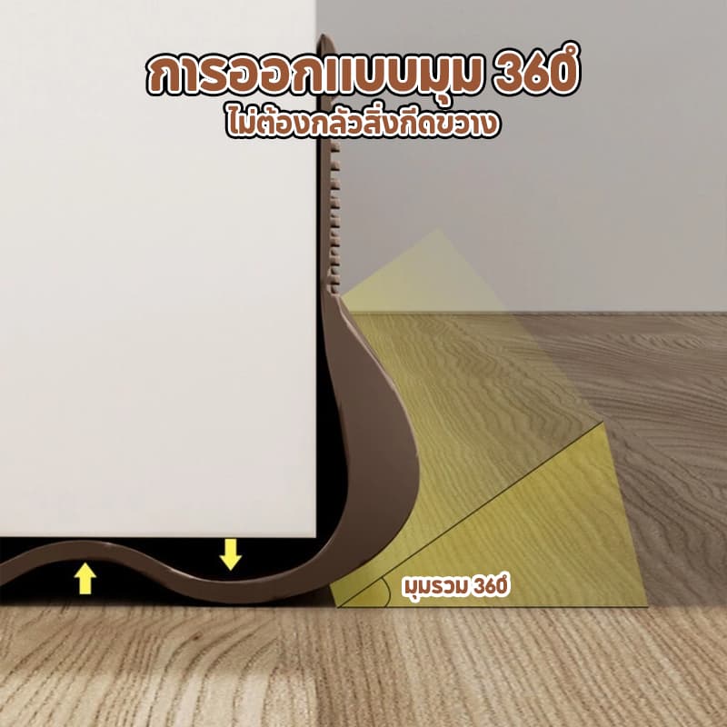 HOMIDEA แถบกันเสียงตะเข็บประตู ที่กั้นประตู กันฝุ่น กันแอร์ออก 93 cm แบบสอด สามารถตัดความยาวได้ รูปที่ 4