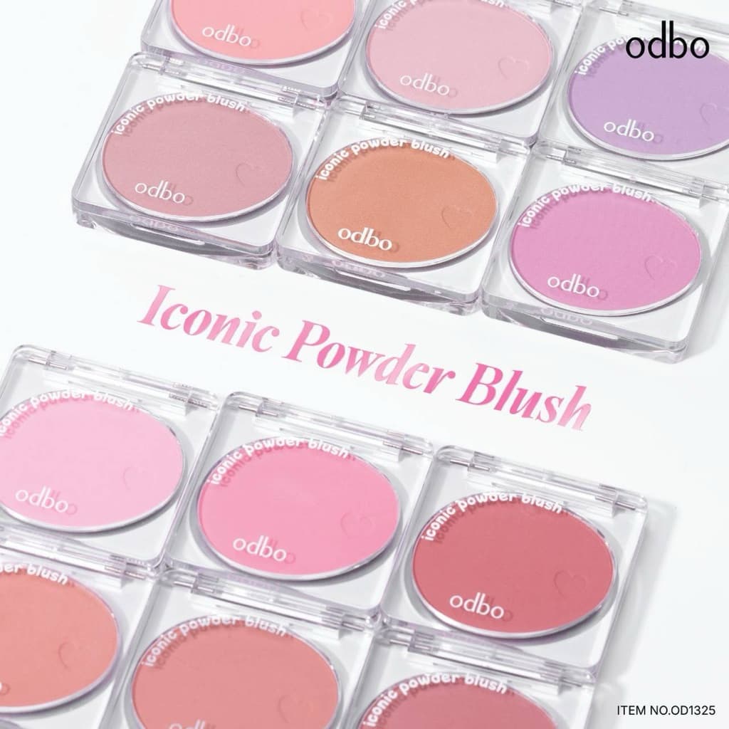Odbo iconic powder blush OD1325 โอดีบีโอ ไอโคนิค พาวเดอร์ บลัช รูปที่ 3