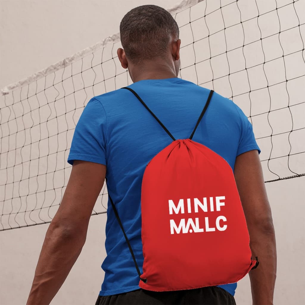 กระเป๋าเชือกรูด MINIMALL FC กระเป๋าผ้าร่ม ใส่ของได้รองเท้า เสื้อผ้า Workout Sport ออกกำลังกายและกีฬา รูปที่ 3