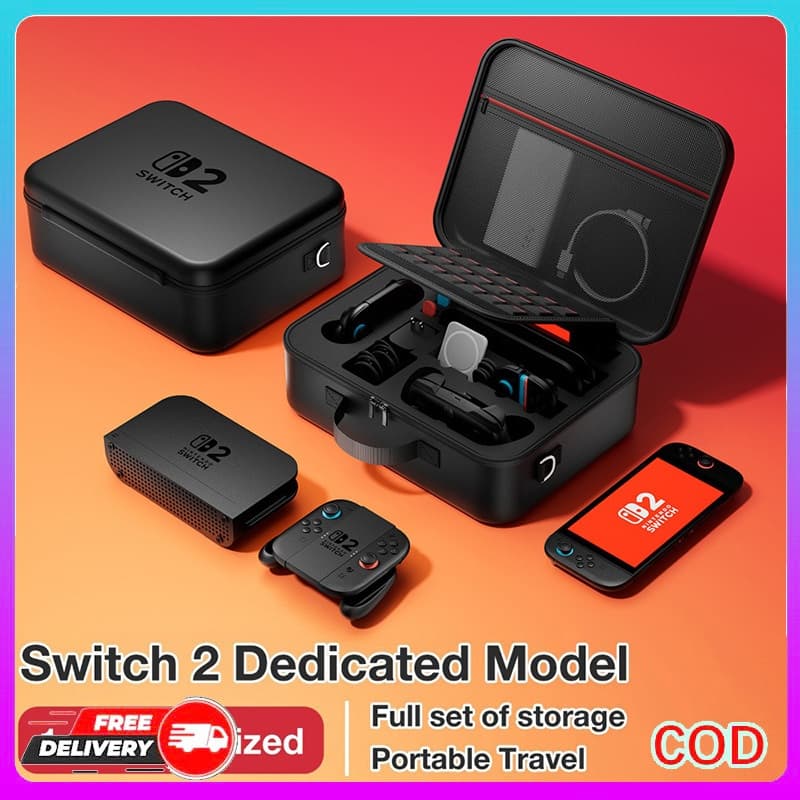 ชุดเก็บสัมภาระ Nintendo Switch2 (NS2) ความจุขนาดใหญ่ ชุดเต็ม เก็บเกม+อุปกรณ์ เคสป้องกัน สําหรับเกมส์