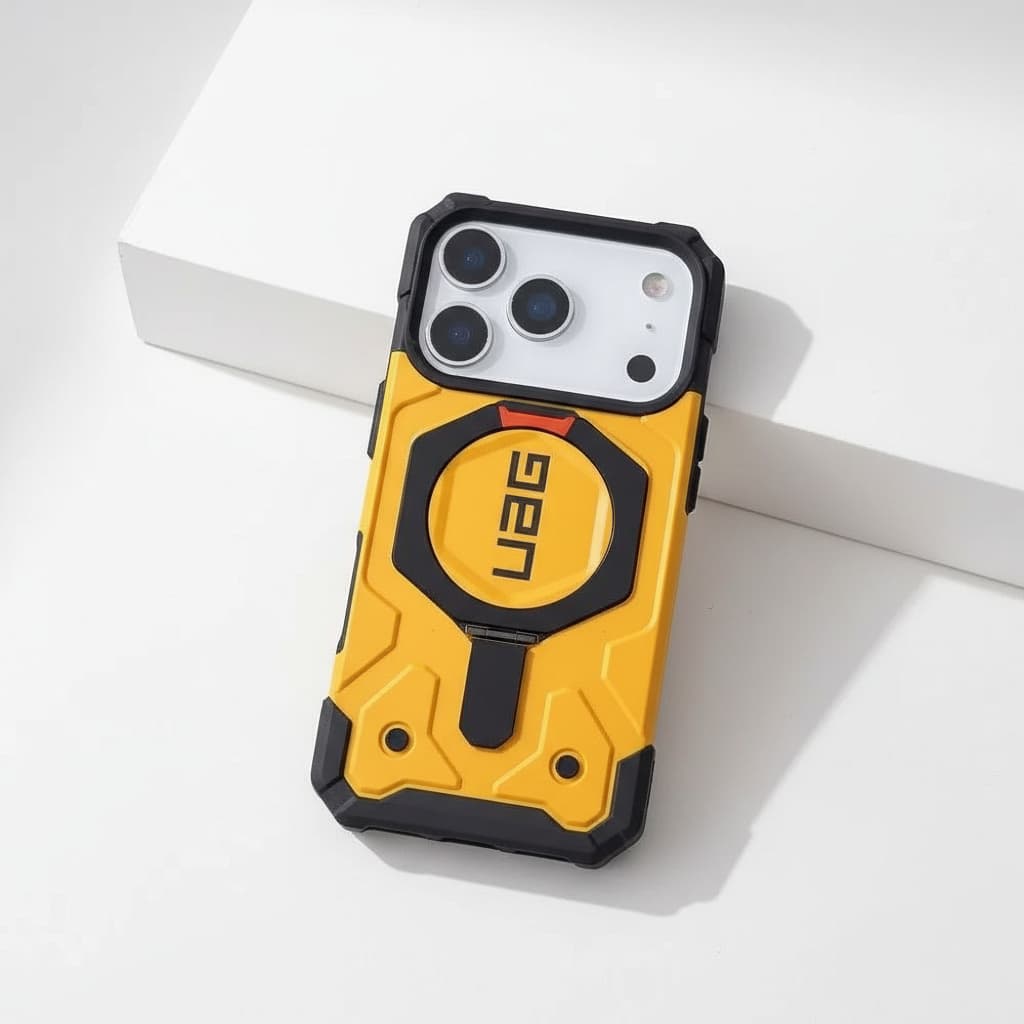 เคส UAG สำหรับ iPhone 12 13 14 15 Pro Max PLUS วงเล็บ แม่เหล็กเคสป้องกันโทรศัพท์มือถือ ป้องกันการตก รูปที่ 1