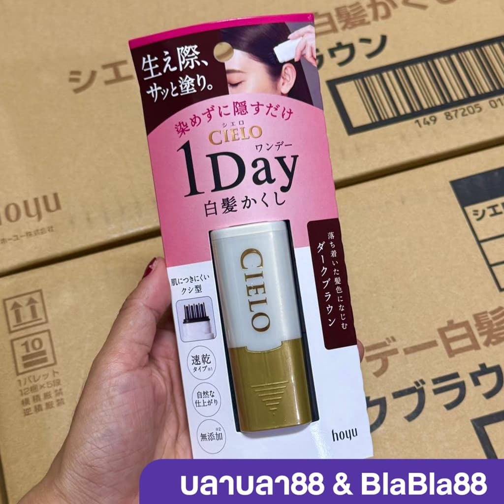 Hoyu Cielo 1 Day Hair Color Comb — หวีปิดผมขาวแบบวันเดียวจบ ปิดเนียนทันที รูปที่ 5