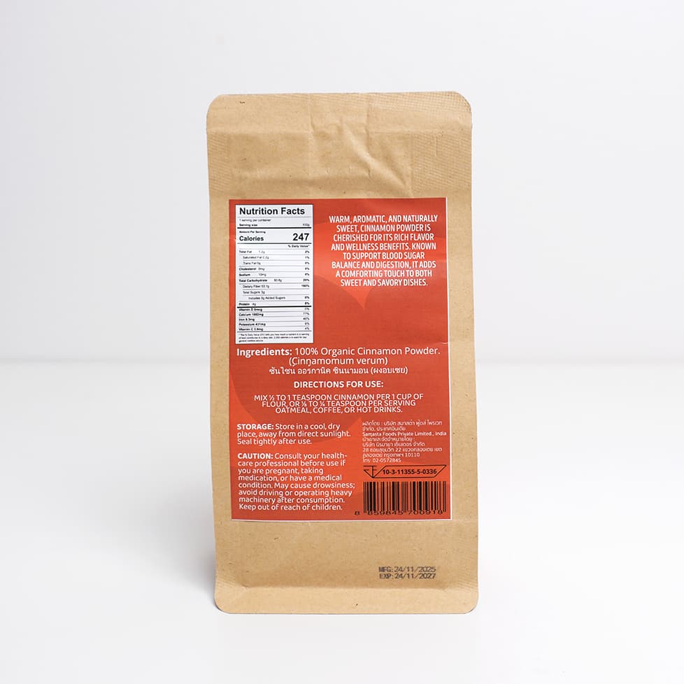 Sunshine Market Organic Cinnamon Powder 100g | ผงอบเชยออร์แกนิค รูปที่ 3