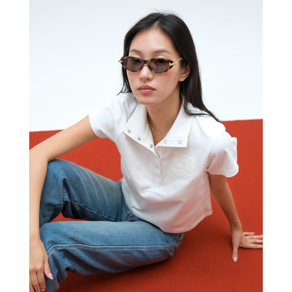 RYA RUBY POLO เสื้อโปโล คอปก คอตั้ง คอปีน ทรงพอดีตัว รูปที่ 2