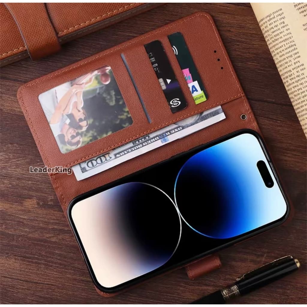 เคสฝาพับ ล็อค แถมสาย สำหรับ Redmi Note13 Note13Pro / Poco M6Pro Note14Pro / Poco X7 Note15Pro / M8Pro เคสมีแม่เหล็ก Boss รูปที่ 4